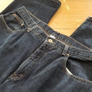 New York Jeans Womens 16 Boot Cut Average Blue Jeans 35x30